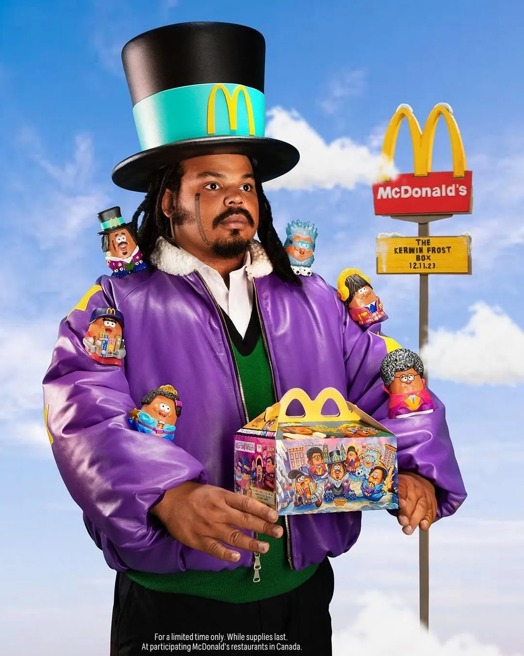 McNugget Buddies de McDonald's - Kerwin Frost en veste de mascotte violette