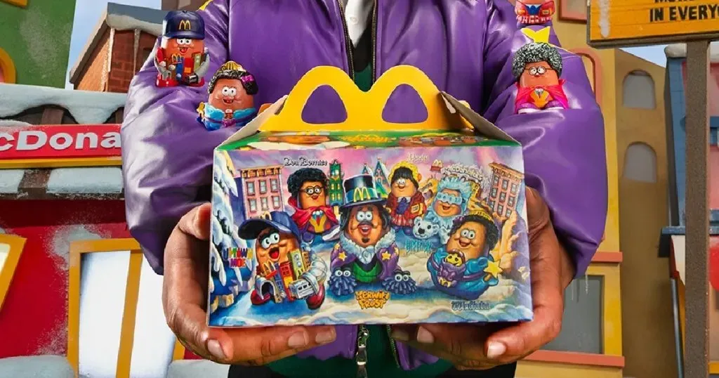 Boîte Joyeux Festin McDonald's avec des figurines de Sesame Street