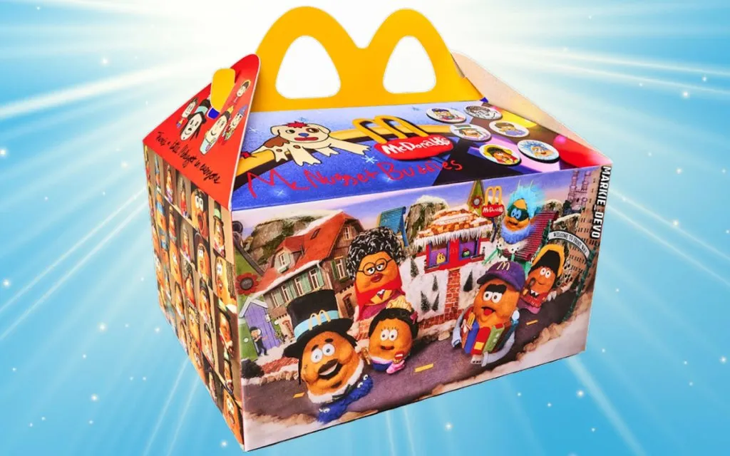 Boîte Joyeux Festin McDonald's avec des personnages des Muppet Babies